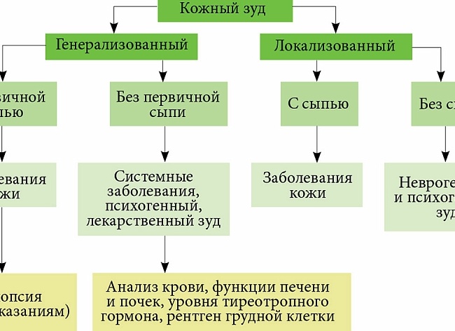 Причины кожного зуда