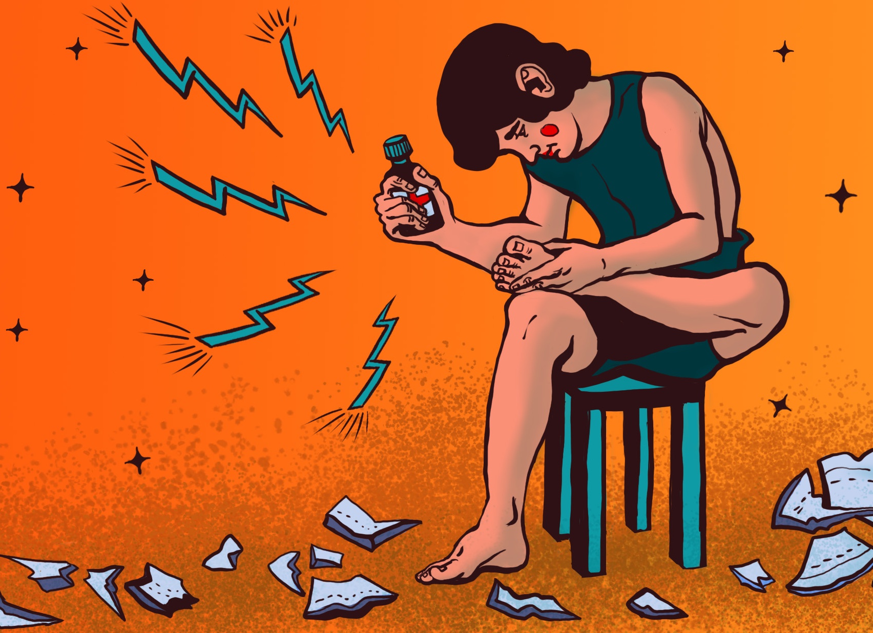 Что делать, если наступили на стекло